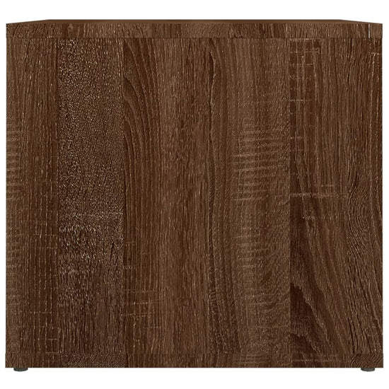 Nachtkastje 41x40x36 cm bewerkt hout bruineikenkleurig MeubelReus
