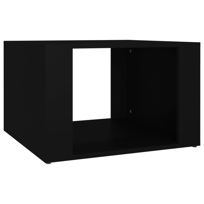 Nachtkastje 57x55x36 cm bewerkt hout zwart MeubelReus