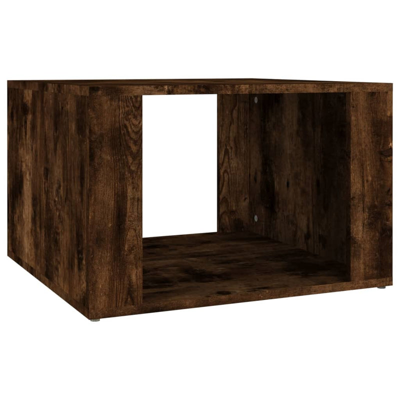 Nachtkastje 57x55x36 cm bewerkt hout gerookt eikenkleurig MeubelReus