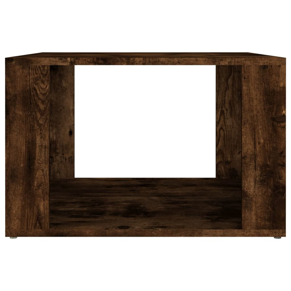 Nachtkastje 57x55x36 cm bewerkt hout gerookt eikenkleurig MeubelReus