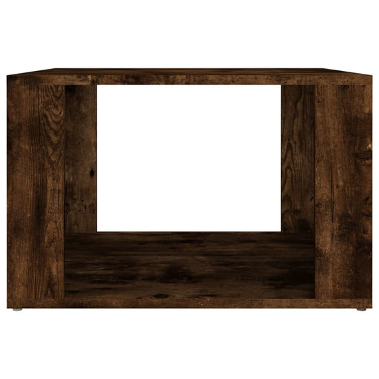 Nachtkastje 57x55x36 cm bewerkt hout gerookt eikenkleurig MeubelReus
