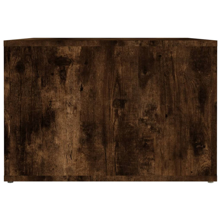 Nachtkastje 57x55x36 cm bewerkt hout gerookt eikenkleurig MeubelReus