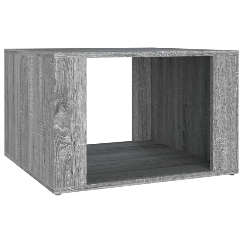 Nachtkastje 57x55x36 cm bewerkt hout grijs sonoma eikenkleurig MeubelReus