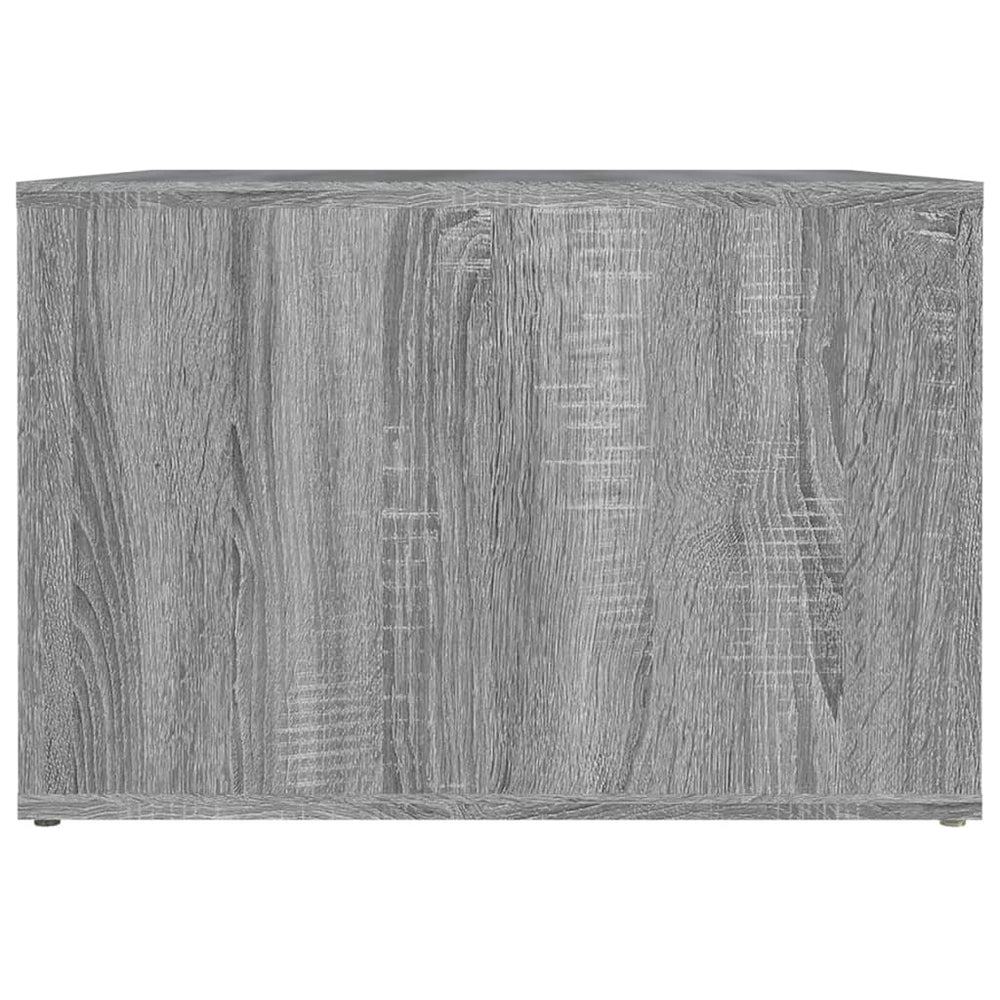 Nachtkastje 57x55x36 cm bewerkt hout grijs sonoma eikenkleurig MeubelReus