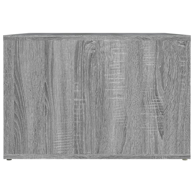 Nachtkastje 57x55x36 cm bewerkt hout grijs sonoma eikenkleurig MeubelReus