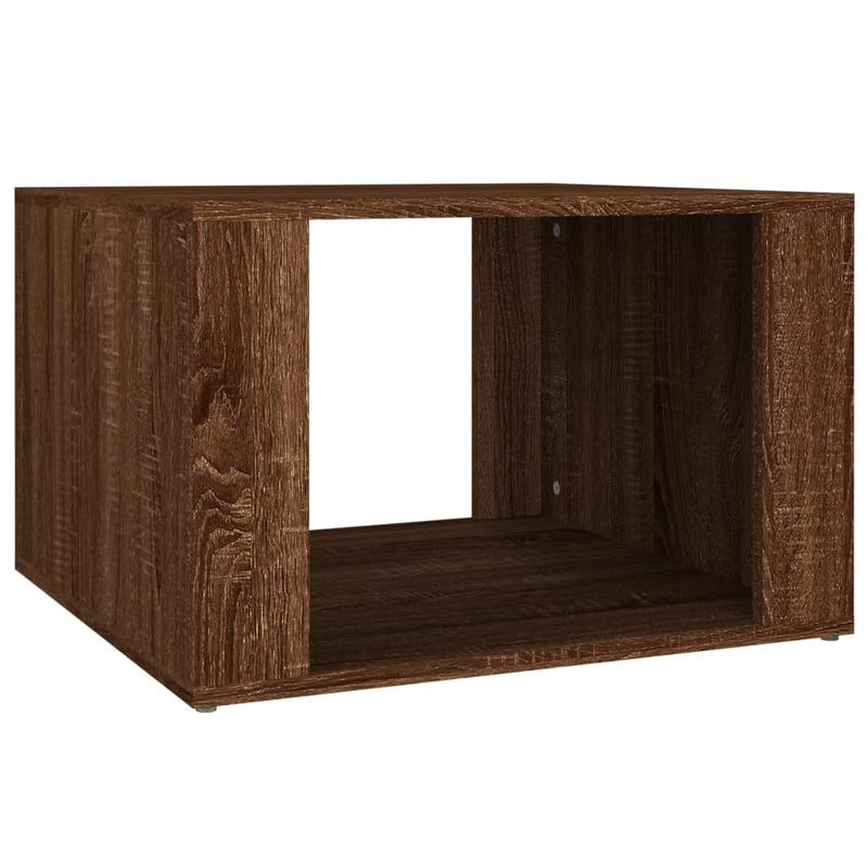 Nachtkastje 57x55x36 cm bewerkt hout bruin eikenkleur MeubelReus