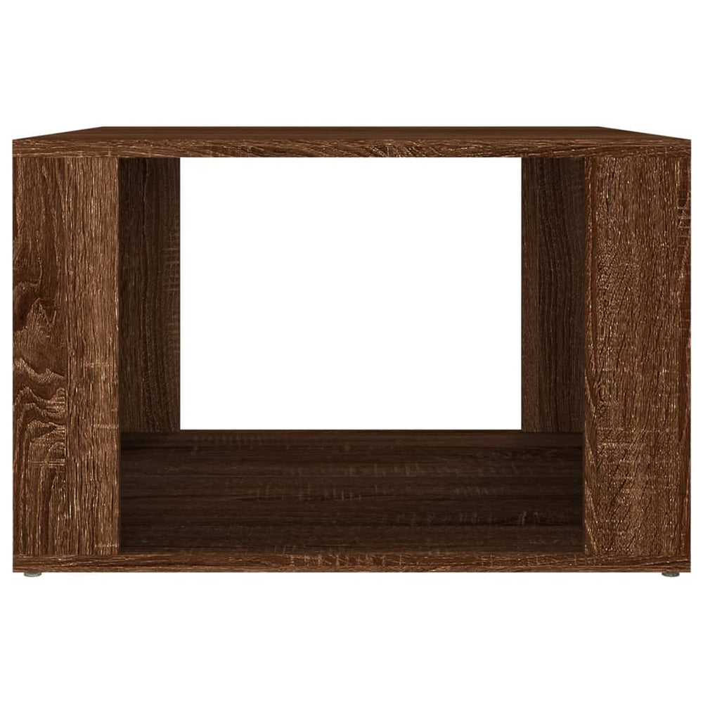 Nachtkastje 57x55x36 cm bewerkt hout bruin eikenkleur MeubelReus