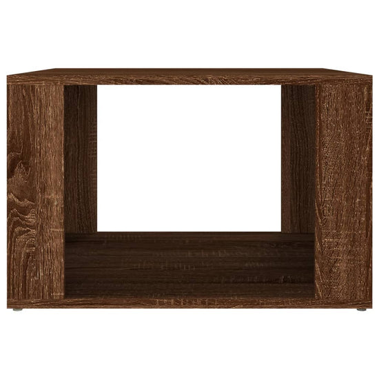 Nachtkastje 57x55x36 cm bewerkt hout bruin eikenkleur MeubelReus
