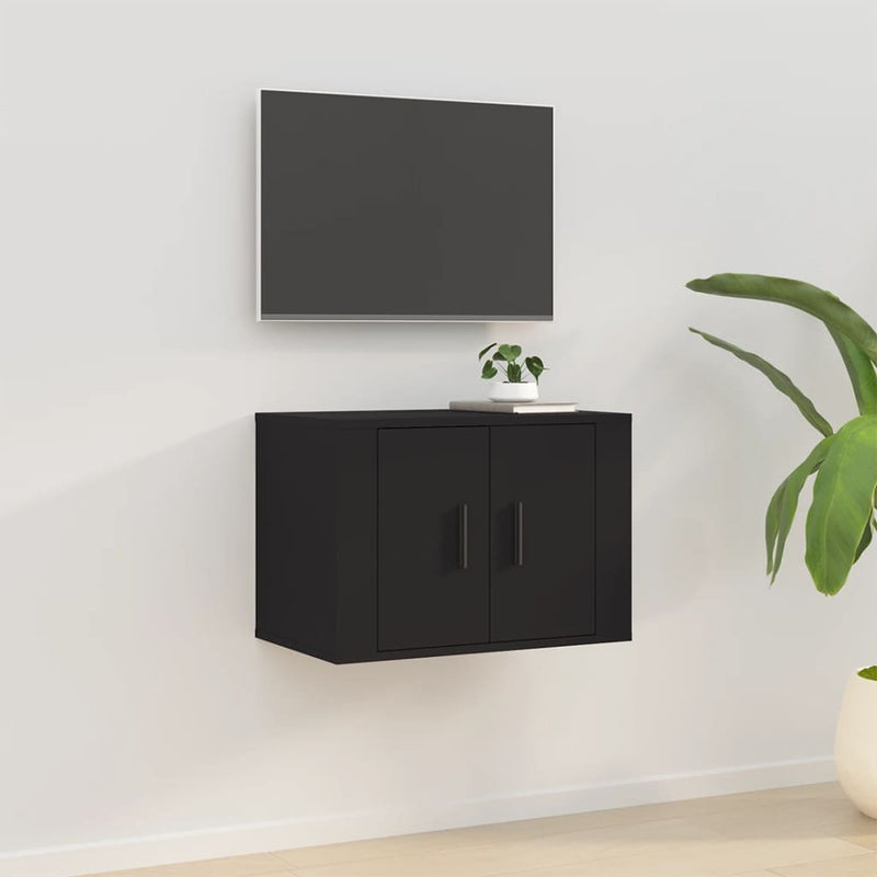 Tv-wandmeubel 57x34,5x40 cm zwart MeubelReus