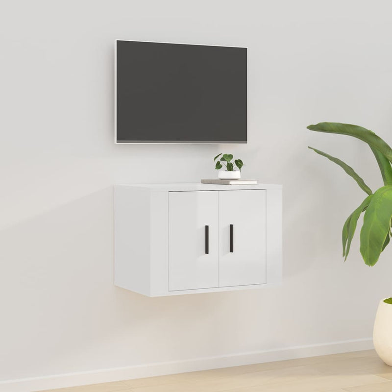 Tv-wandmeubel 57x34,5x40 cm hoogglans wit MeubelReus