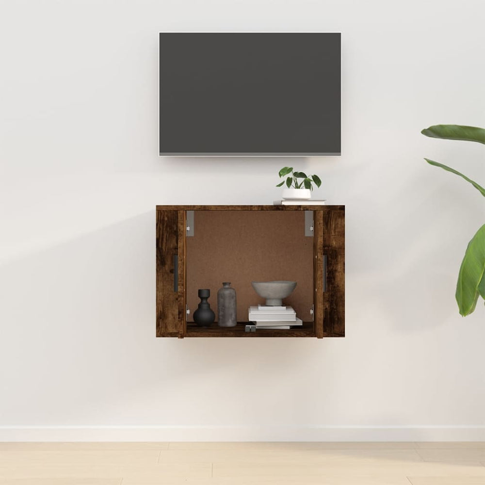 Tv-wandmeubel 57x34,5x40 cm gerookt eikenkleurig MeubelReus