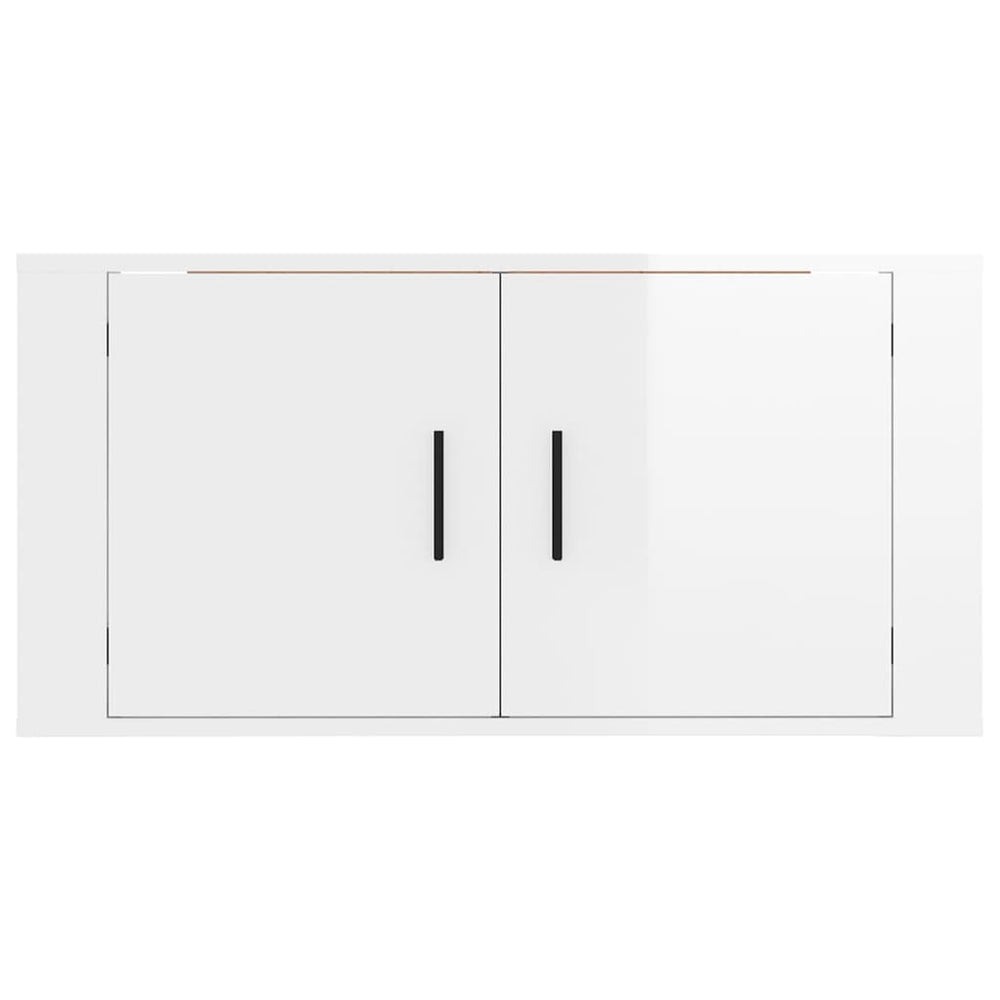 Tv-wandmeubel 80x34,5x40 cm hoogglans wit MeubelReus