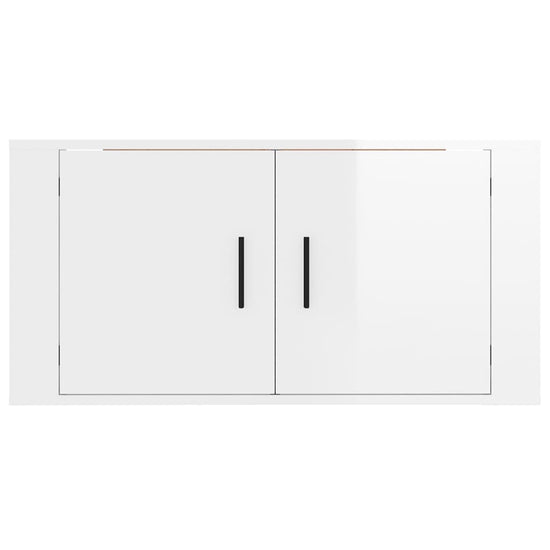 Tv-wandmeubel 80x34,5x40 cm hoogglans wit MeubelReus