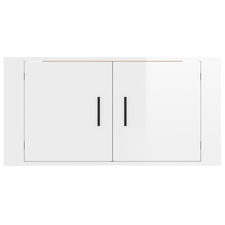 Tv-wandmeubel 80x34,5x40 cm hoogglans wit MeubelReus