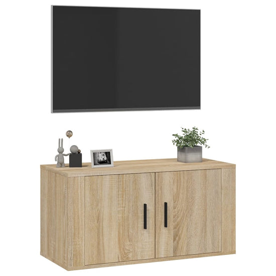 Tv-wandmeubel 80x34,5x40 cm sonoma eikenkleurig MeubelReus
