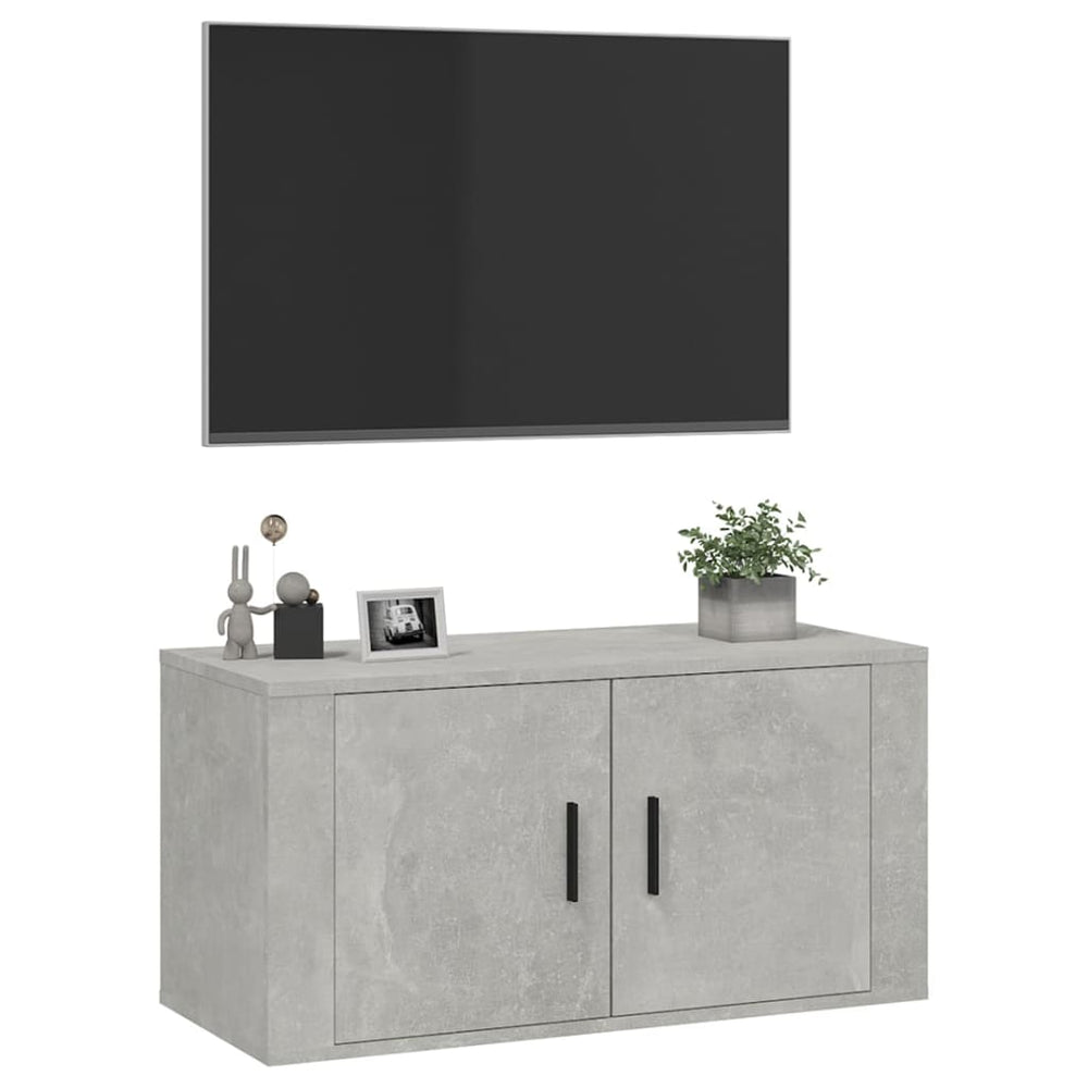 Tv-wandmeubel 80x34,5x40 cm betongrijs MeubelReus