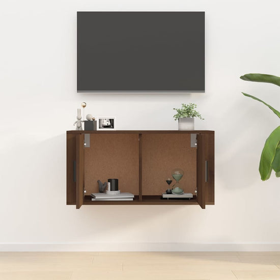 Tv-wandmeubel 80x34,5x40 cm bruin eikenkleur MeubelReus