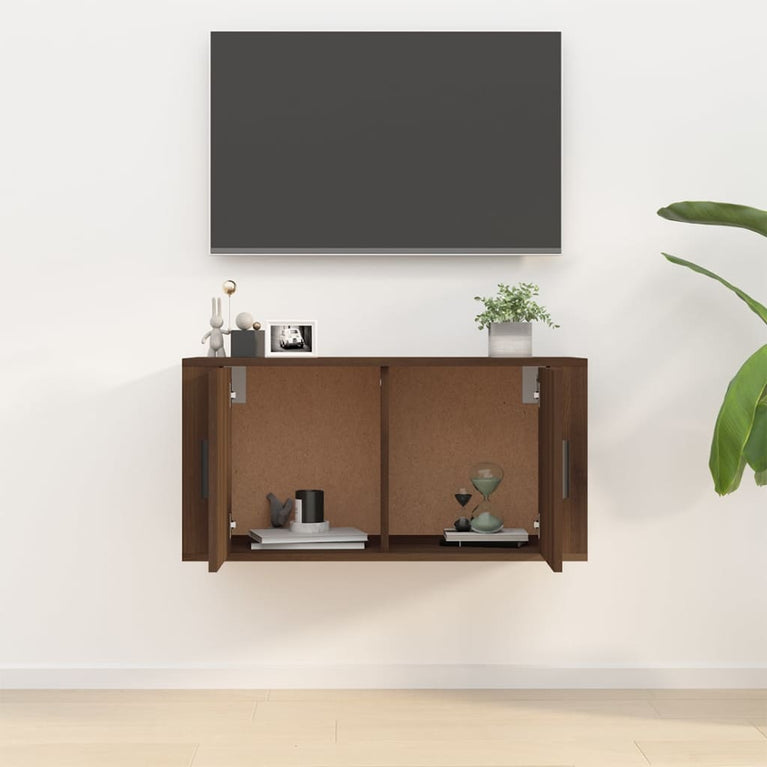 Tv-wandmeubel 80x34,5x40 cm bruin eikenkleur MeubelReus
