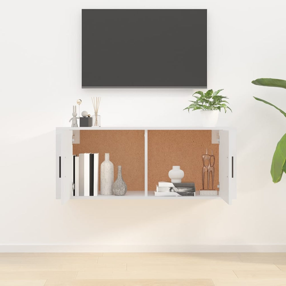 Tv-wandmeubel 100x34,5x40 cm wit MeubelReus