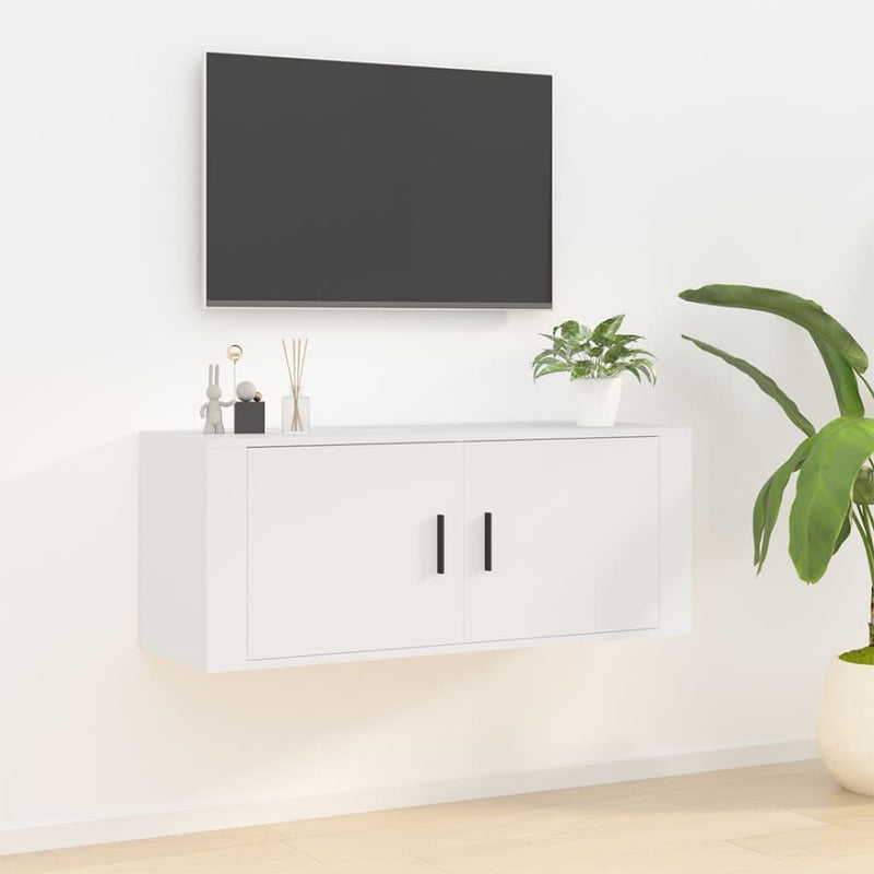 Tv-wandmeubel 100x34,5x40 cm wit MeubelReus