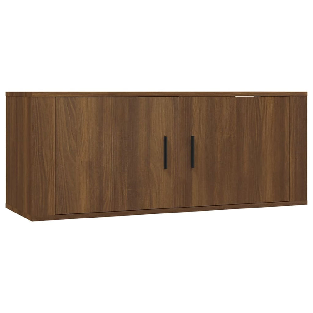 Tv-wandmeubel 100x34,5x40 cm bruin eikenkleur MeubelReus
