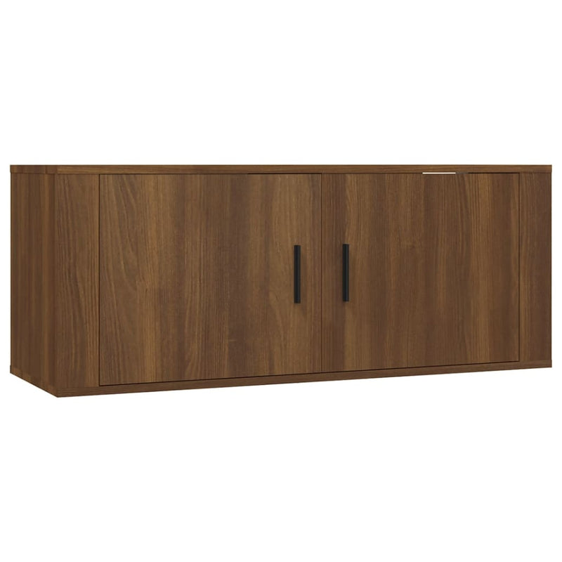 Tv-wandmeubel 100x34,5x40 cm bruin eikenkleur MeubelReus