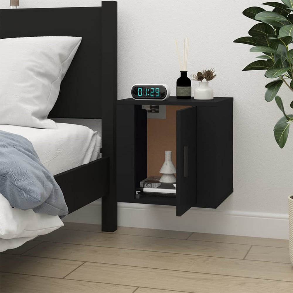 Tv-wandmeubel 40x34,5x40 cm zwart MeubelReus