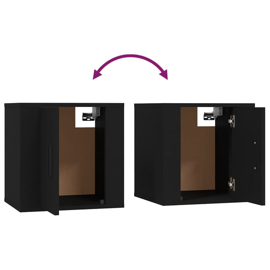 Tv-wandmeubel 40x34,5x40 cm zwart MeubelReus