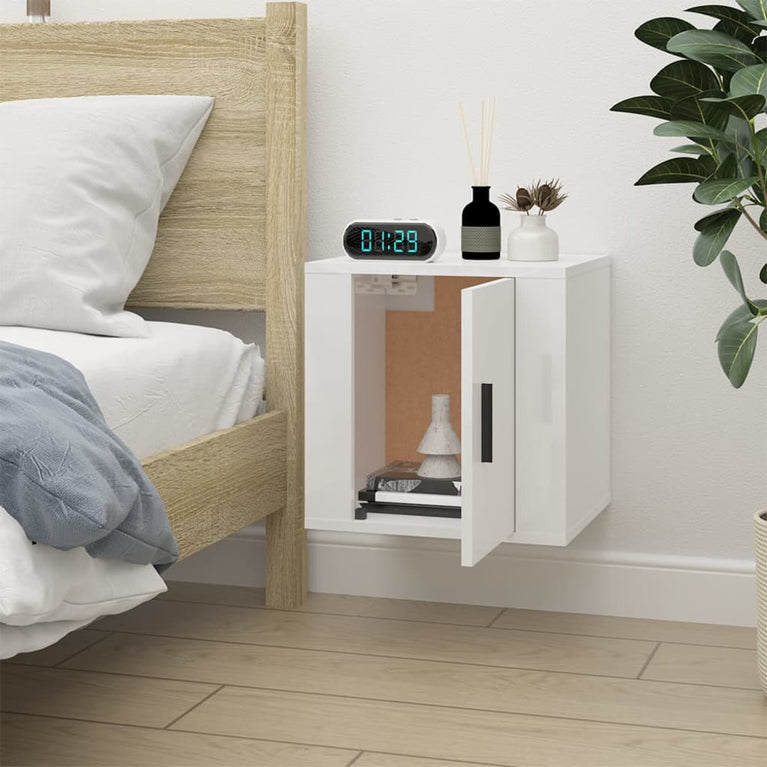 Tv-wandmeubel 40x34,5x40 cm hoogglans wit MeubelReus