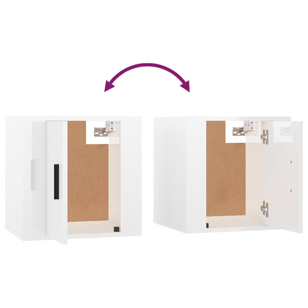 Tv-wandmeubel 40x34,5x40 cm hoogglans wit MeubelReus
