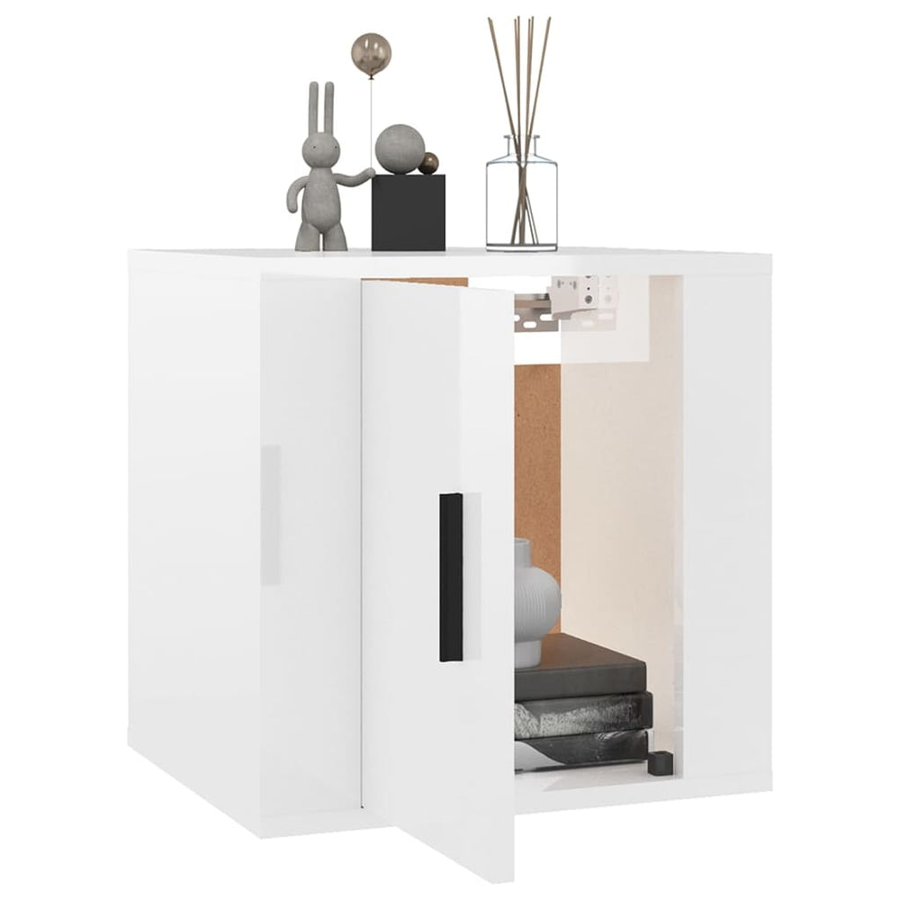 Tv-wandmeubels 2 st 40x34,5x40 cm hoogglans wit MeubelReus