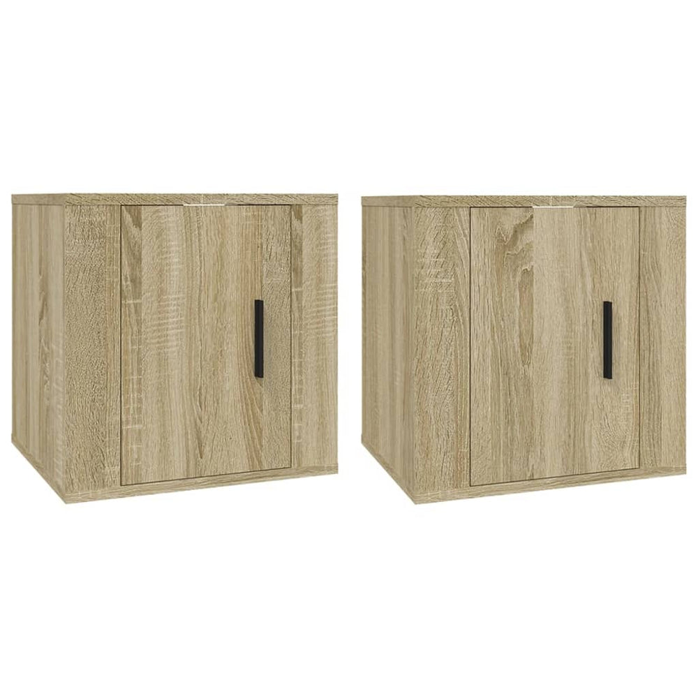 Tv-wandmeubels 2 st 40x34,5x40 cm sonoma eikenkleurig MeubelReus