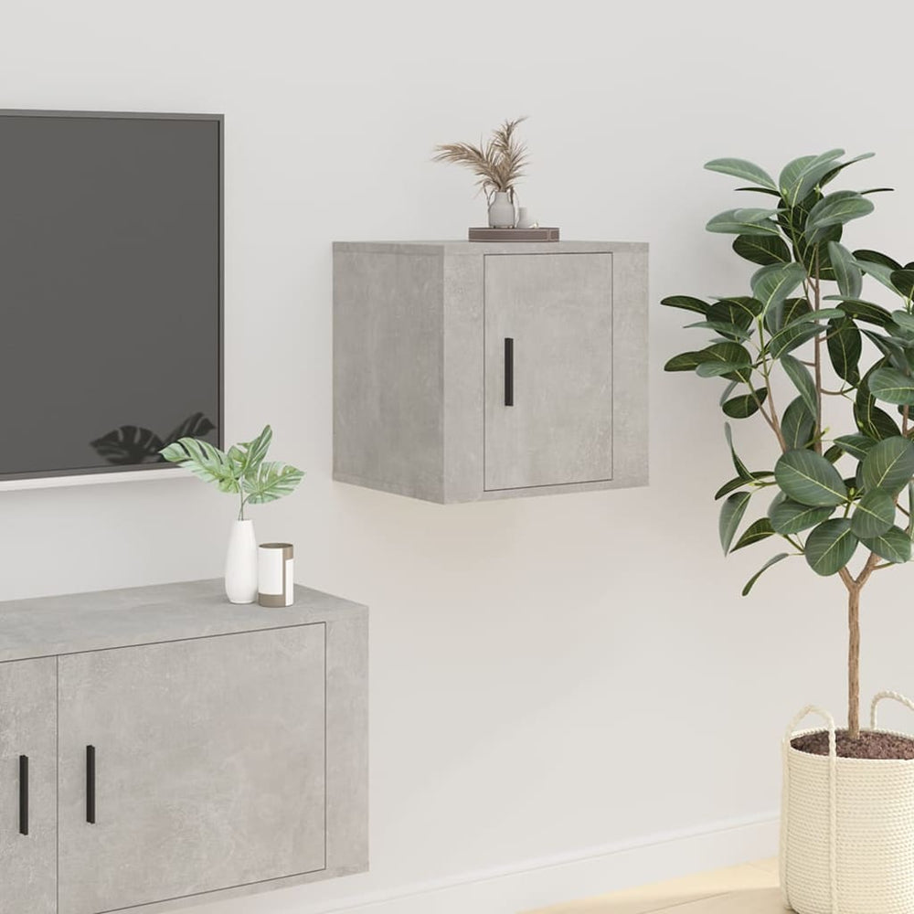 Tv-wandmeubels 2 st 40x34,5x40 cm betongrijs MeubelReus