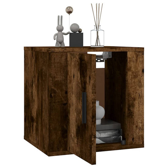Tv-wandmeubels 2 st 40x34,5x40 cm gerookt eikenkleurig MeubelReus