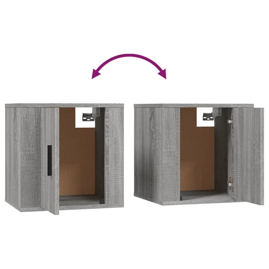 Tv-wandmeubel 40x34,5x40 cm grijs sonoma eikenkleurig MeubelReus