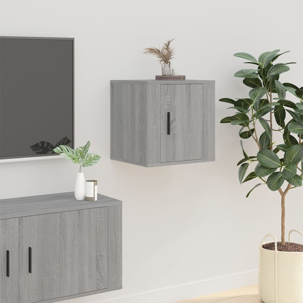 Tv-wandmeubels 2 st 40x34,5x40 cm grijs sonoma eikenkleurig MeubelReus