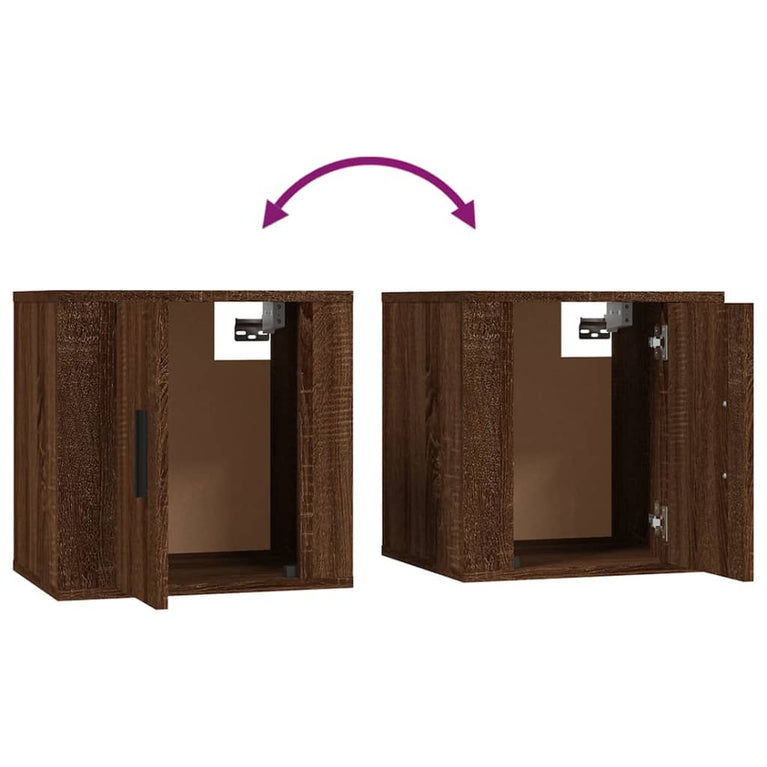 Tv-wandmeubel 40x34,5x40 cm bruin eikenkleur MeubelReus