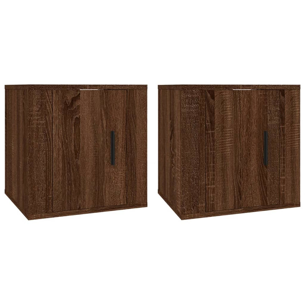 Tv-wandmeubels 2 st 40x34,5x40 cm bruin eikenkleur MeubelReus
