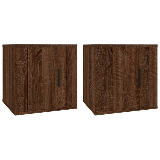 Tv-wandmeubels 2 st 40x34,5x40 cm bruin eikenkleur MeubelReus