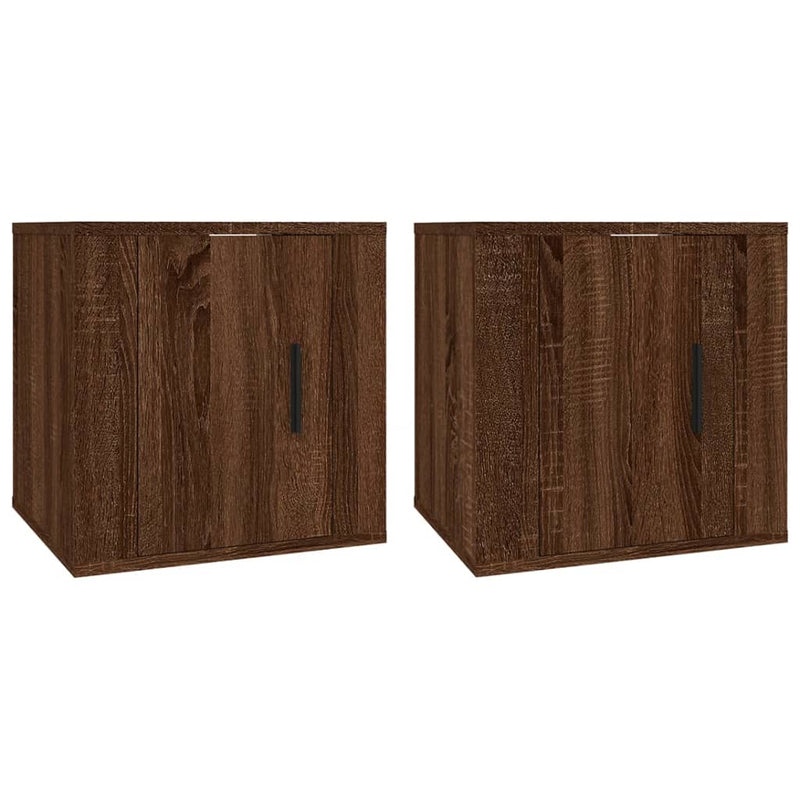 Tv-wandmeubels 2 st 40x34,5x40 cm bruin eikenkleur MeubelReus