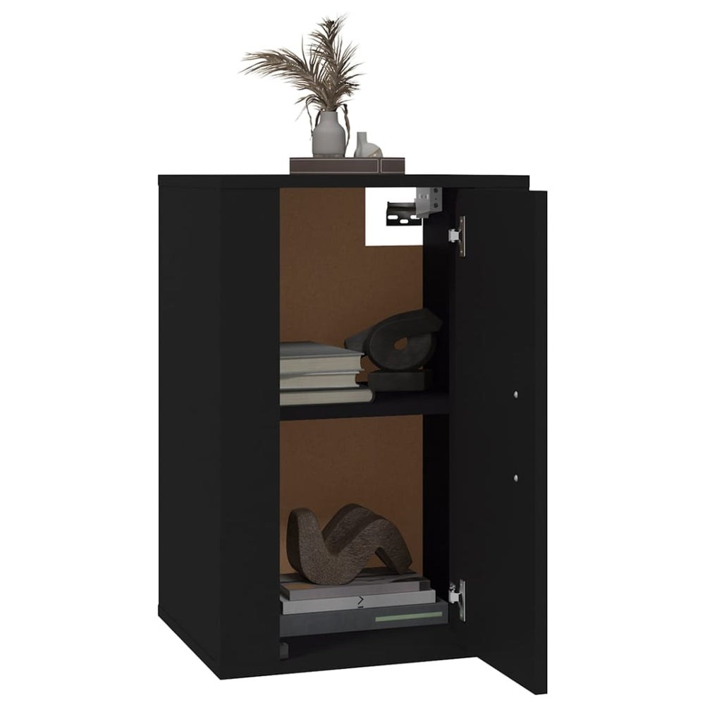 Tv-wandmeubel 40x34,5x60 cm zwart MeubelReus