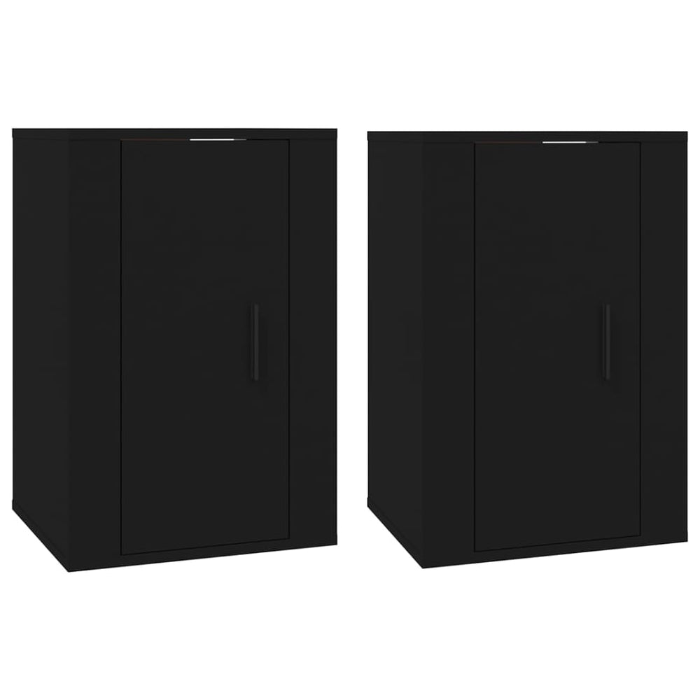 Tv-wandmeubels 2 st 40x34,5x60 cm zwart MeubelReus