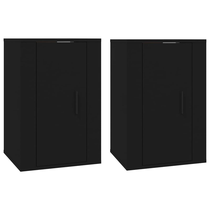 Tv-wandmeubels 2 st 40x34,5x60 cm zwart MeubelReus
