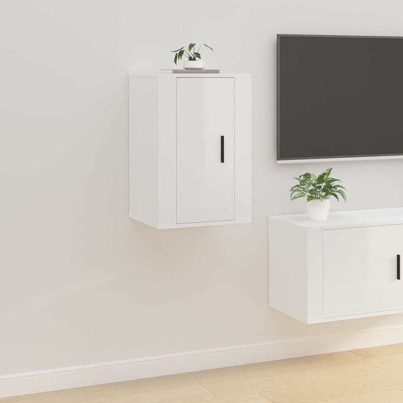 Tv-wandmeubel 40x34,5x60 cm hoogglans wit MeubelReus