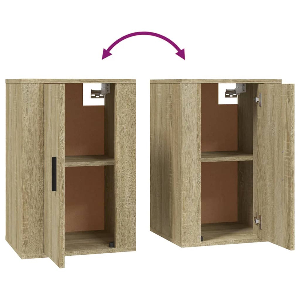 Tv-wandmeubels 2 st 40x34,5x60 cm sonoma eikenkleurig MeubelReus