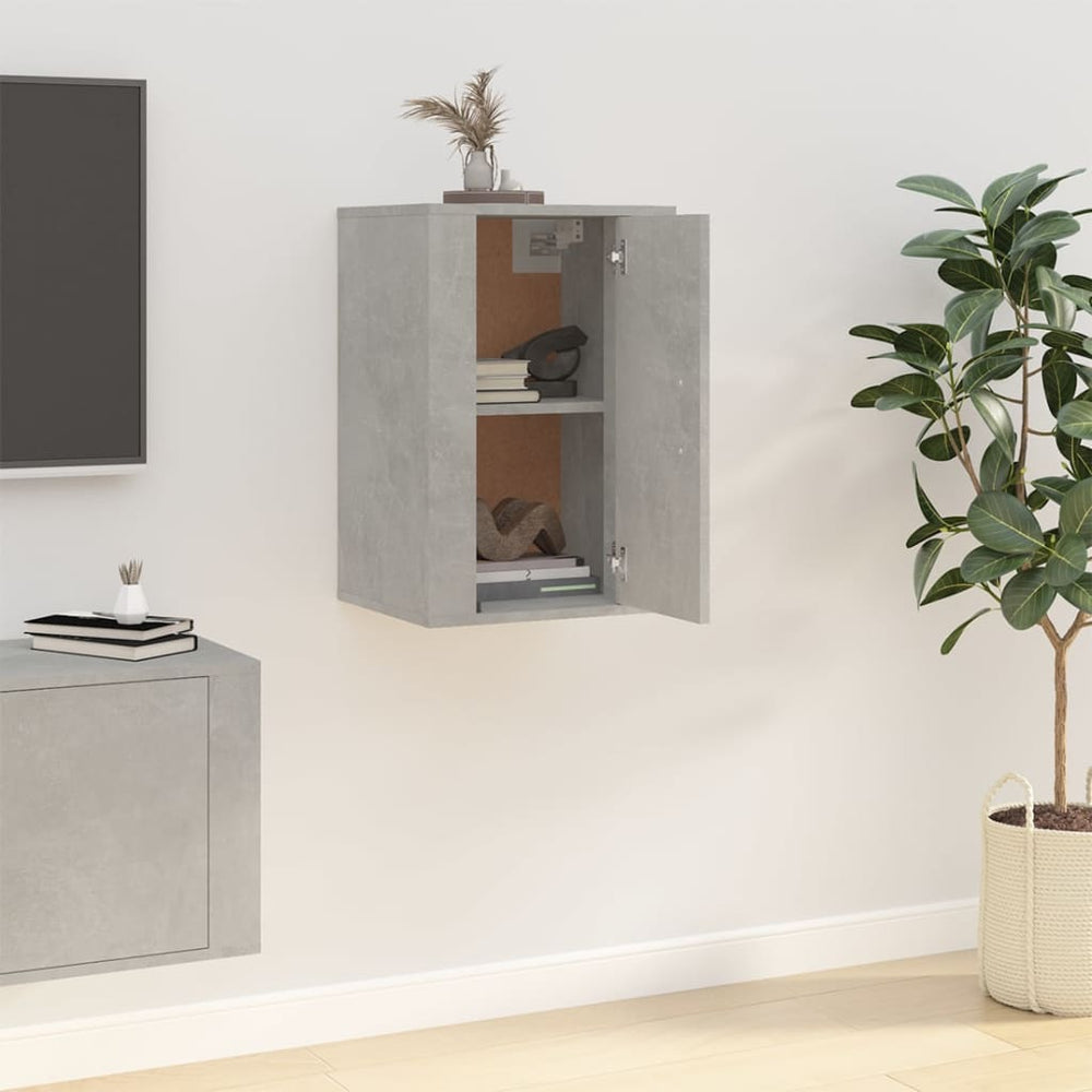 Tv-wandmeubel 40x34,5x60 cm betongrijs MeubelReus