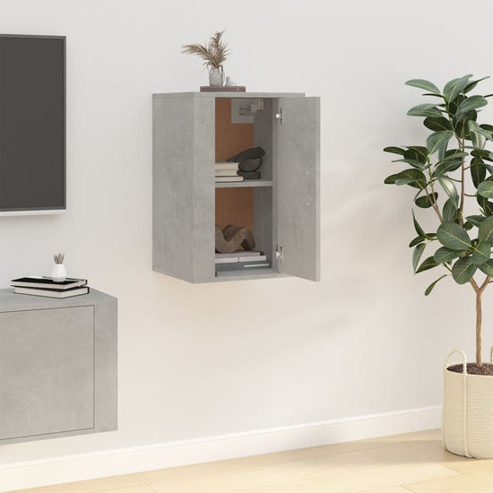 Tv-wandmeubel 40x34,5x60 cm betongrijs MeubelReus