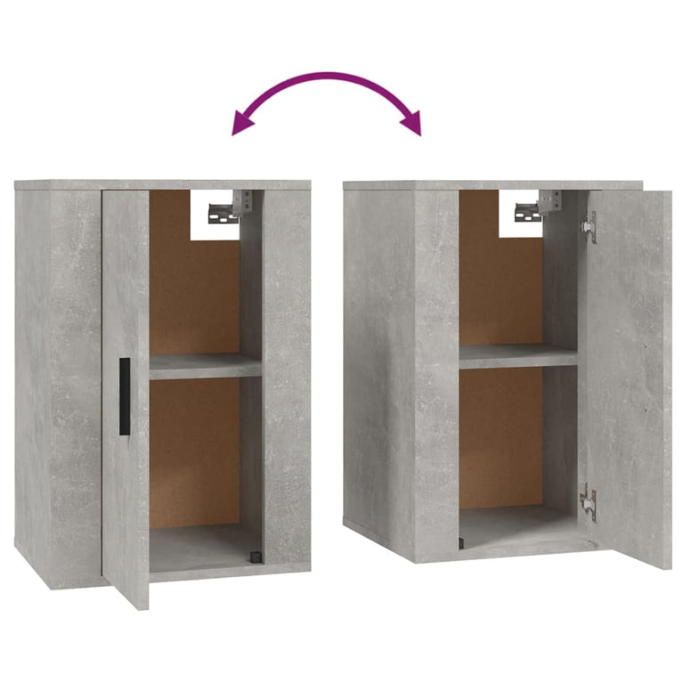 Tv-wandmeubel 40x34,5x60 cm betongrijs MeubelReus