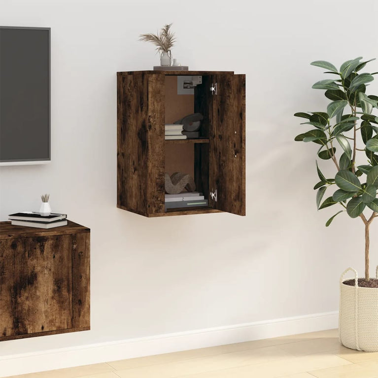 Tv-wandmeubel 40x34,5x60 cm gerookt eikenkleurig MeubelReus