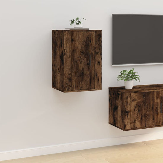 Tv-wandmeubels 2 st 40x34,5x60 cm gerookt eikenkleurig MeubelReus
